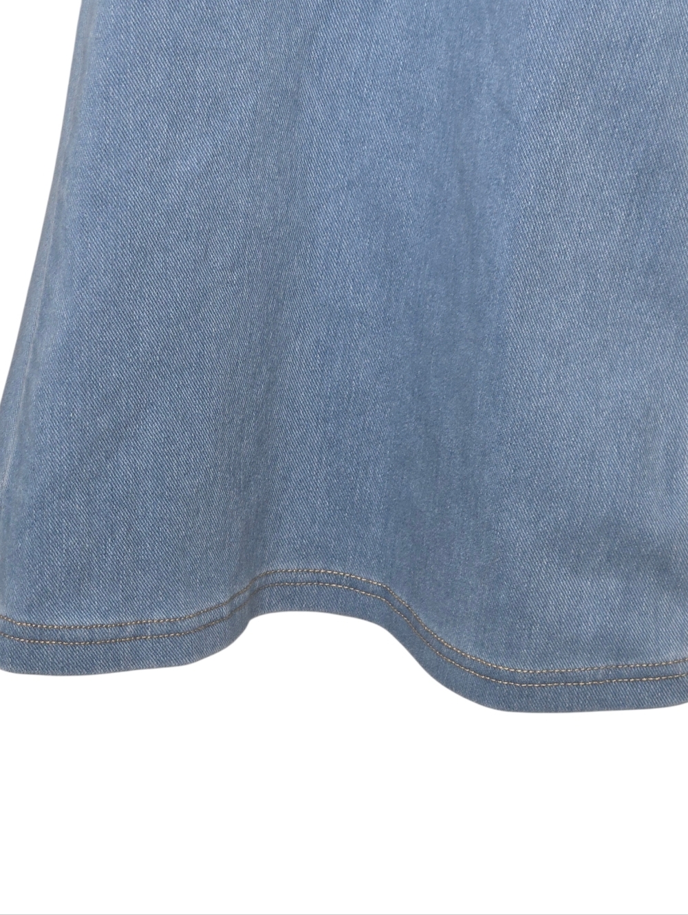 Halara Womens Flex High Waist Pastel Blue Wash Crossover Flare Denim Jeans 2X P - Picture 5 of 8